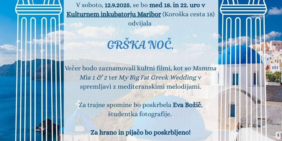 Grška noč v Mariboru